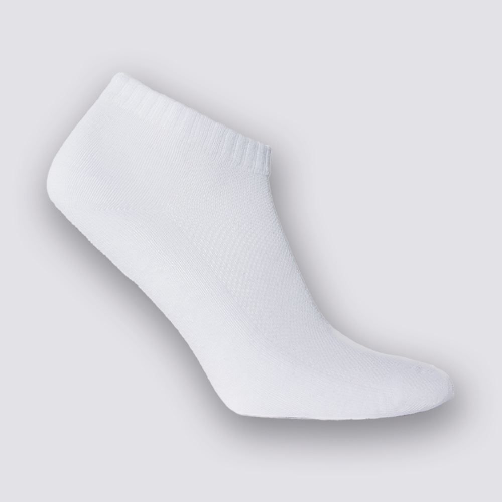 Kit Meia Masculina Com 3 Pares Cano Curto Telada Risk - BCO/BCO/BCO