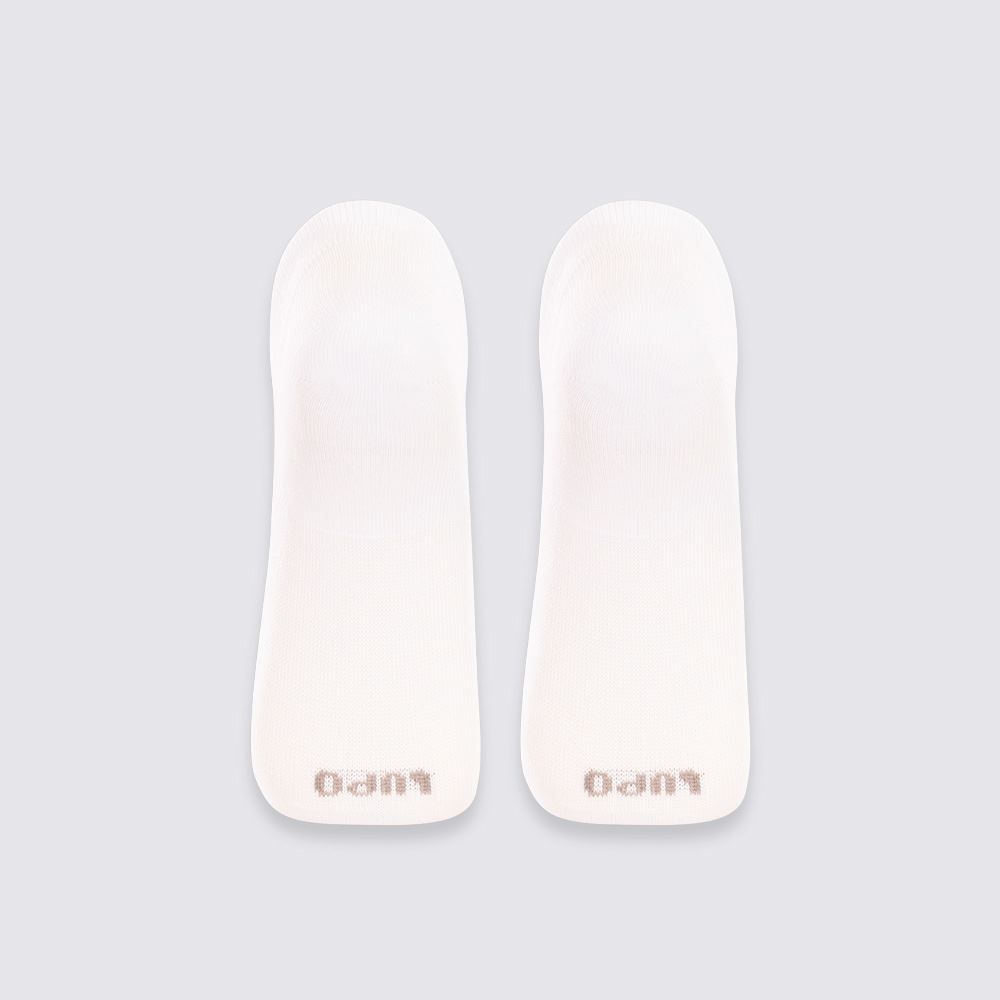 Kit Meia Sapatilha com 2 Pares Lupo - Branco 34/39