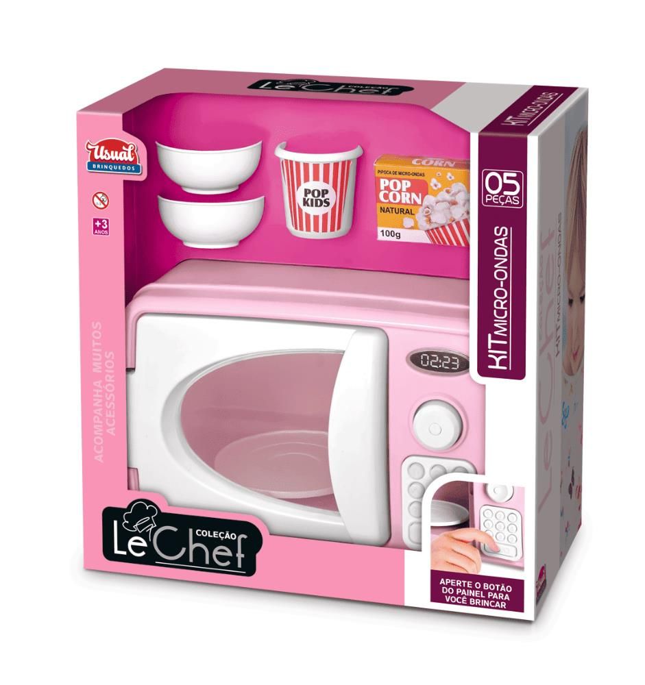 Kit Micro-Ondas New Le Chef - Usual Brinquedos