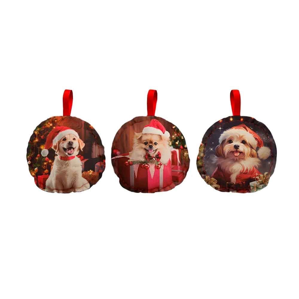 Kit Mini Almofada Havan Casa - Natal - MINI ALMOF DECORATIVA DOGS ONE