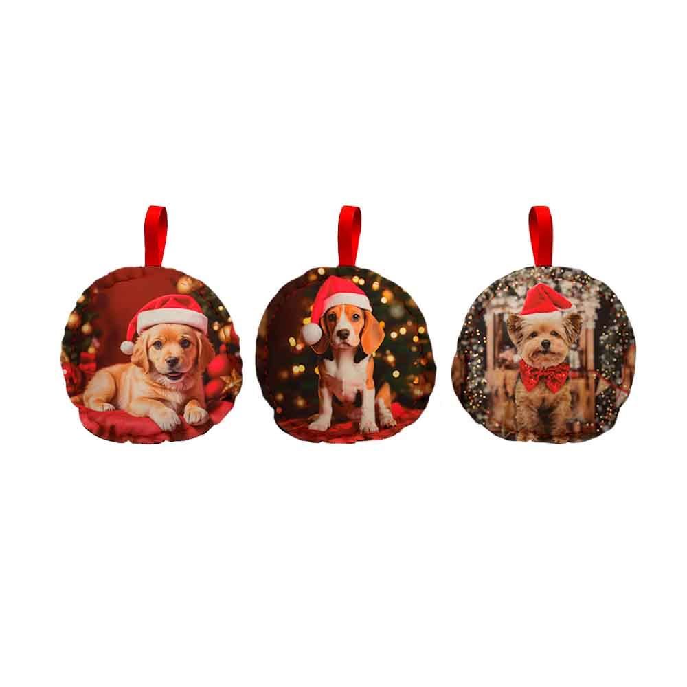 Kit Mini Almofada Havan Casa - Natal - MINI ALMOF DECORATIVA DOGS TWO