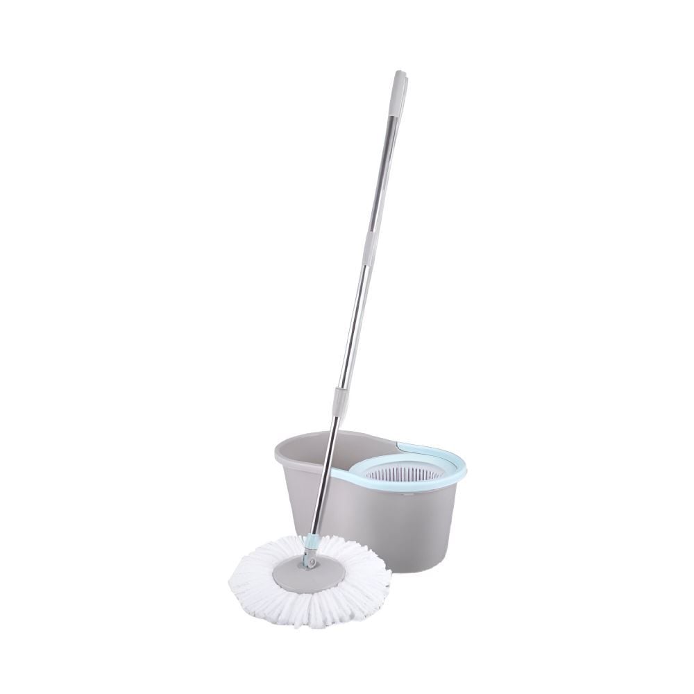 Kit Mop Com Centrífuga Havan Casa Médio 3 Peças - Cinza
