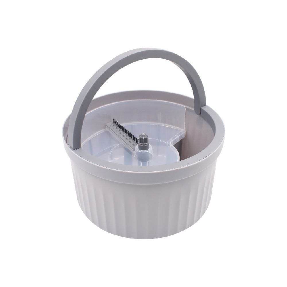 Kit Mop Giratório Com Centrífuga Havan Casa 10 Litros - Cinza