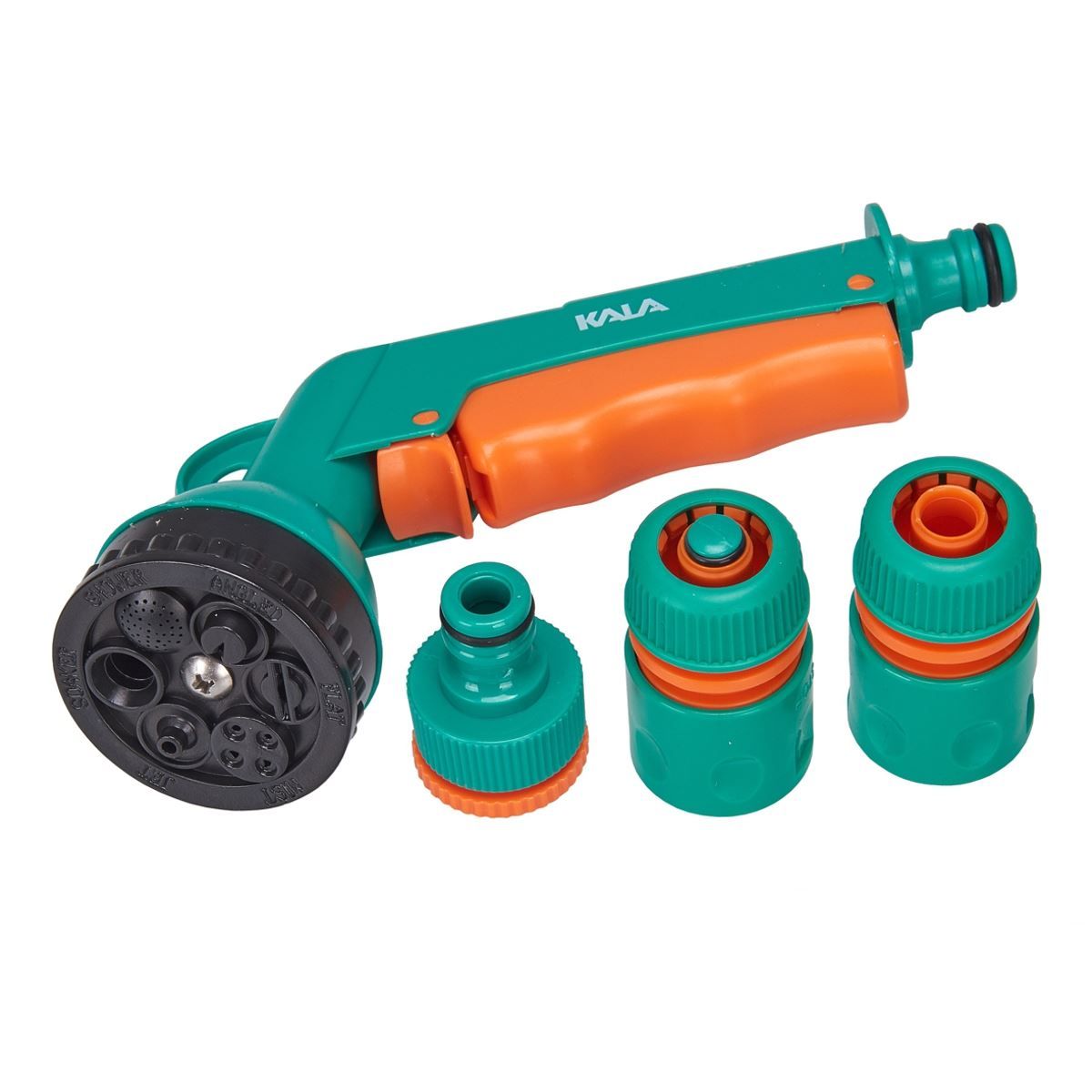 Kit Para Mangueira De Jardim 6 Jatos 4 Peças Kala - Verde