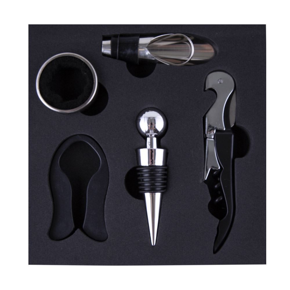 Kit Para Vinho Bogota Hauskraft 5 Peças - Inox