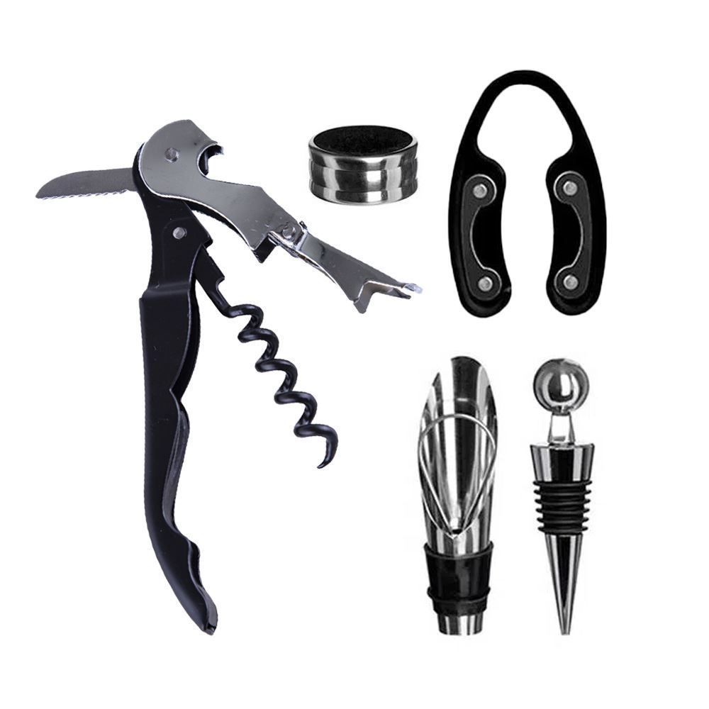 Kit Para Vinho Bogota Hauskraft 5 Peças - Inox