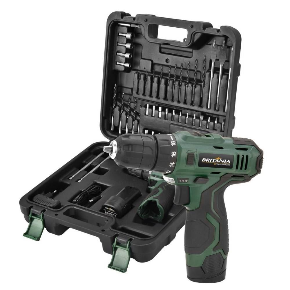 Parafusadeira Britânia Bateria Litio 12 Volts Bpf03mf - Bivolt