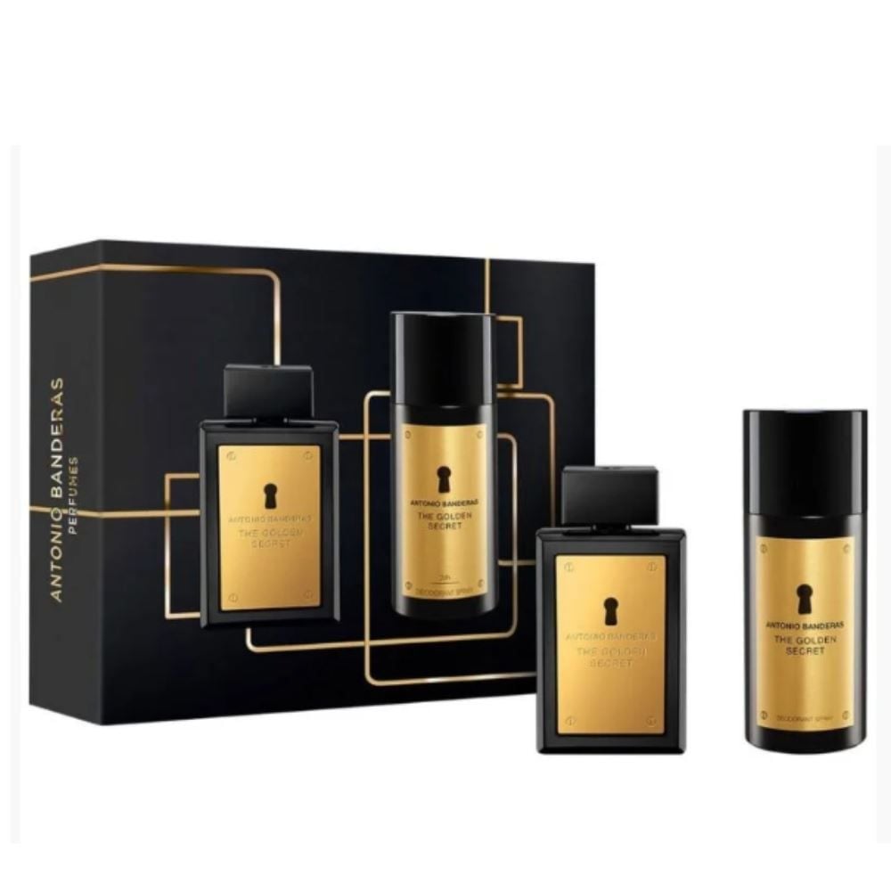 Kit Perfume Masculino 100Ml E Desodorante 150Ml Antonio Banderas - The Golden Secret