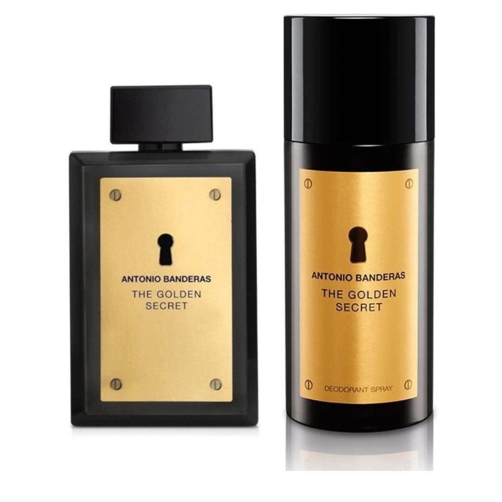 Kit Perfume Masculino 100Ml E Desodorante 150Ml Antonio Banderas - The Golden Secret