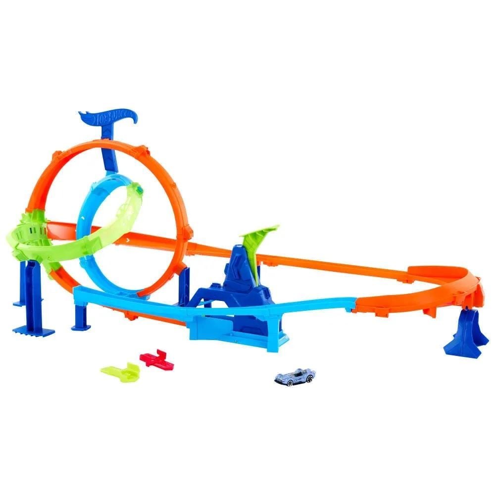 Kit Pista Hot Wheels Action Lança e Bate Mattel