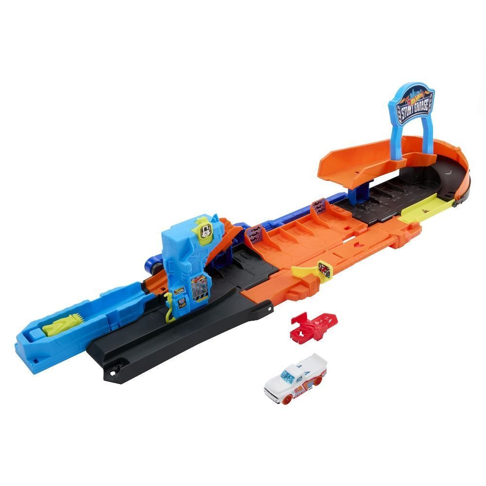 Kit Pista Hot Wheels City Garagem de Acrobacias Mattel - JHL94