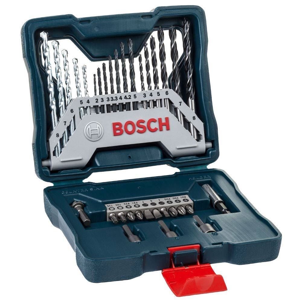 Kit Pontas Brocas Bosch X-Line Perfur 33 Peças - 2607017398