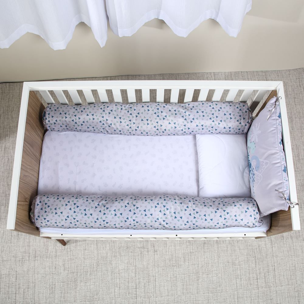 Kit Protetor De Berço Slim Havan Baby 3 Pçs - Dino