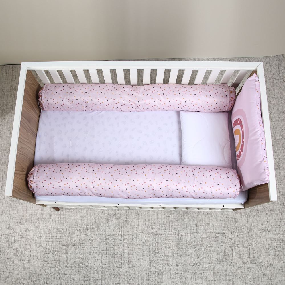 Kit Protetor De Berço Slim Havan Baby 3 Pçs - Rainbow