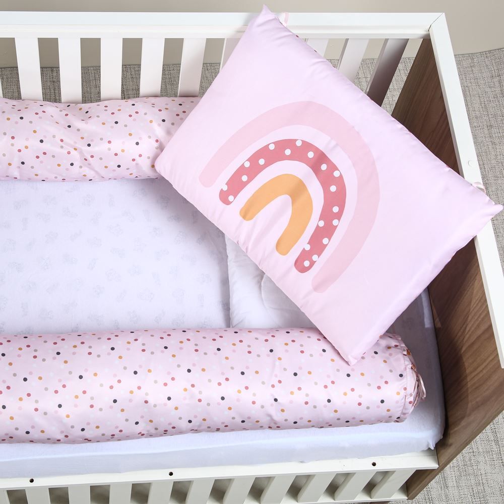 Kit Protetor De Berço Slim Havan Baby 3 Pçs - Rainbow