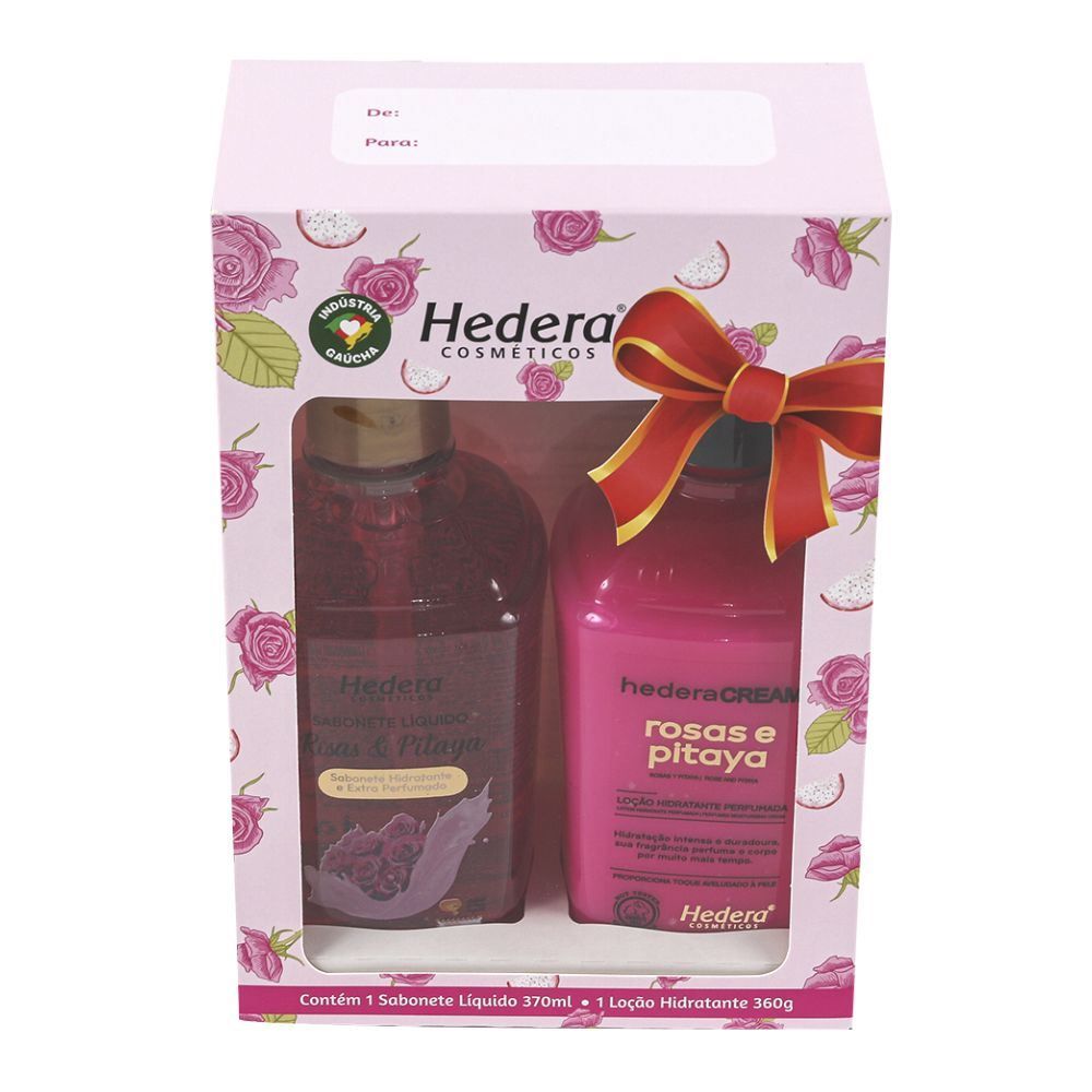 Kit Sabonete Líquido E Loção Hidratante Hedera - Rosas e Pitaya