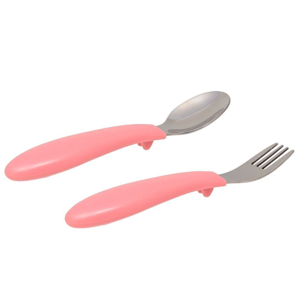 Kit Talheres Infantil Garfo E Colher Bubabzoo Buba - Unicórnio 