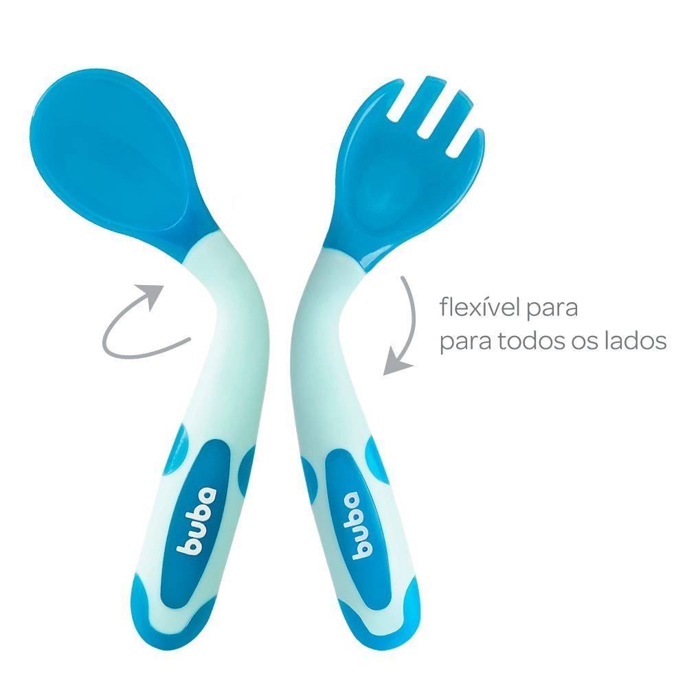 Kit Talheres Termossensíveis Buba - Azul