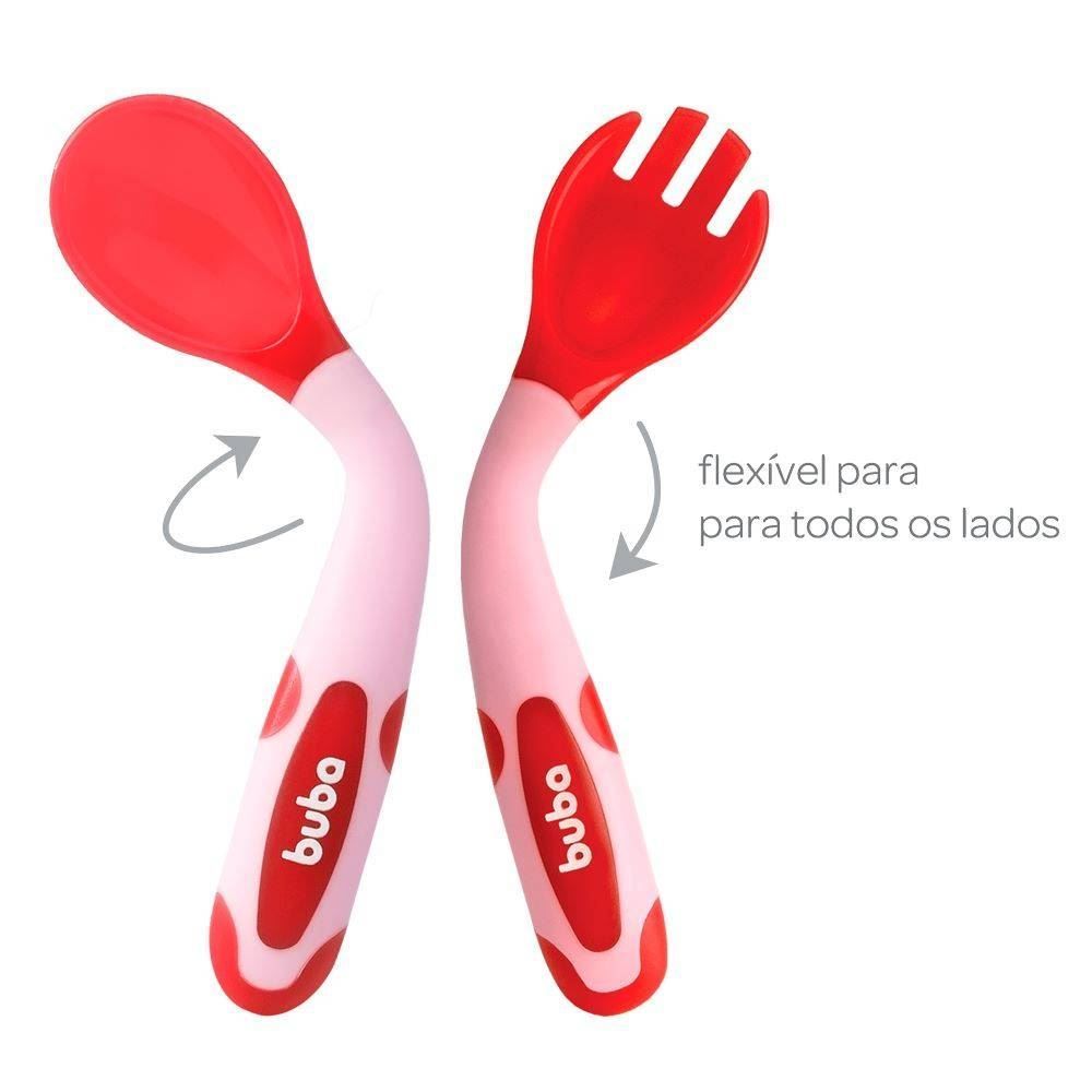 Kit Talheres Termossensíveis Buba - Rosa