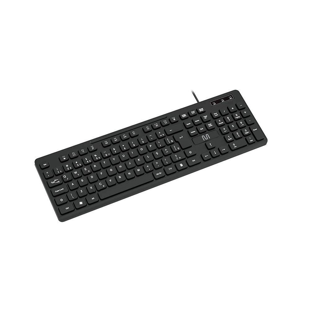 Kit Teclado E Mouse Multilaser Com Fio Tc310 - Preto