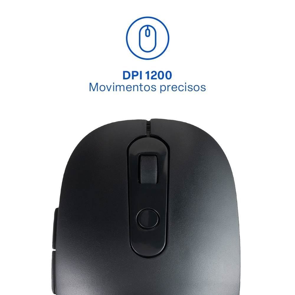 Kit Teclado E Mouse Sem Fio Multi Tc250 - Preto