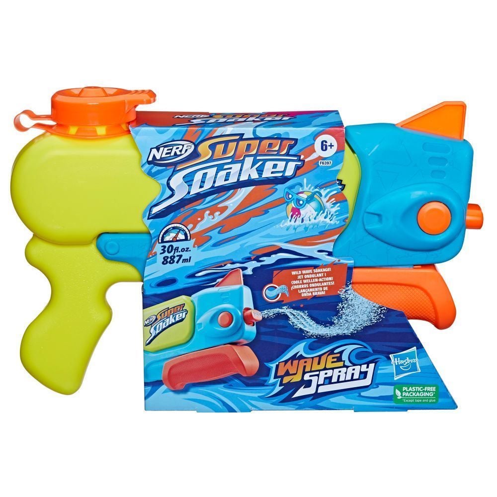 Lança Água Nerf Super Soaker Wave Spray Hasbro - F6397