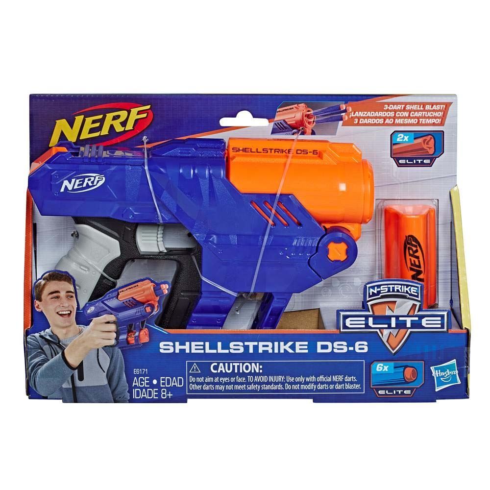 Lança Dardos Nerf Elite Shellstrike Hasbro - E6171