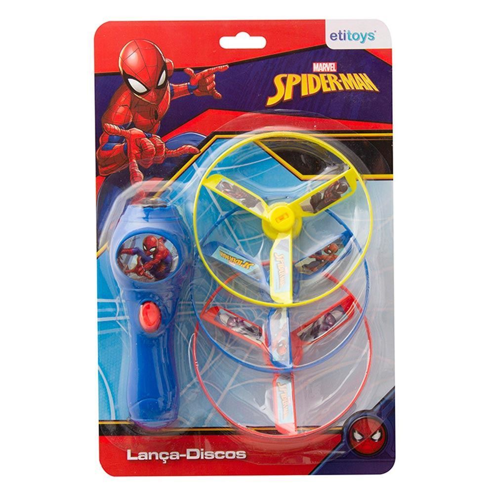 Lança Disco Spiderman 4 Peças Etitoys - YD-519