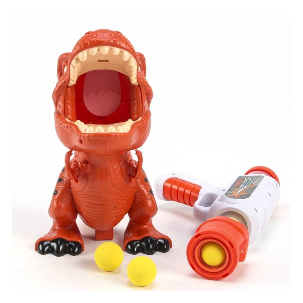 Lançador Bolinha Com Alvo Dinossauro Havan Toys - Laranja
