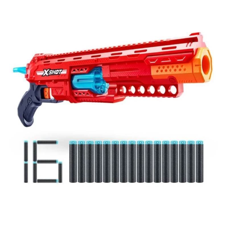 Lançador De Dardos Candide X-Shot Red Caliber 16 Dardos