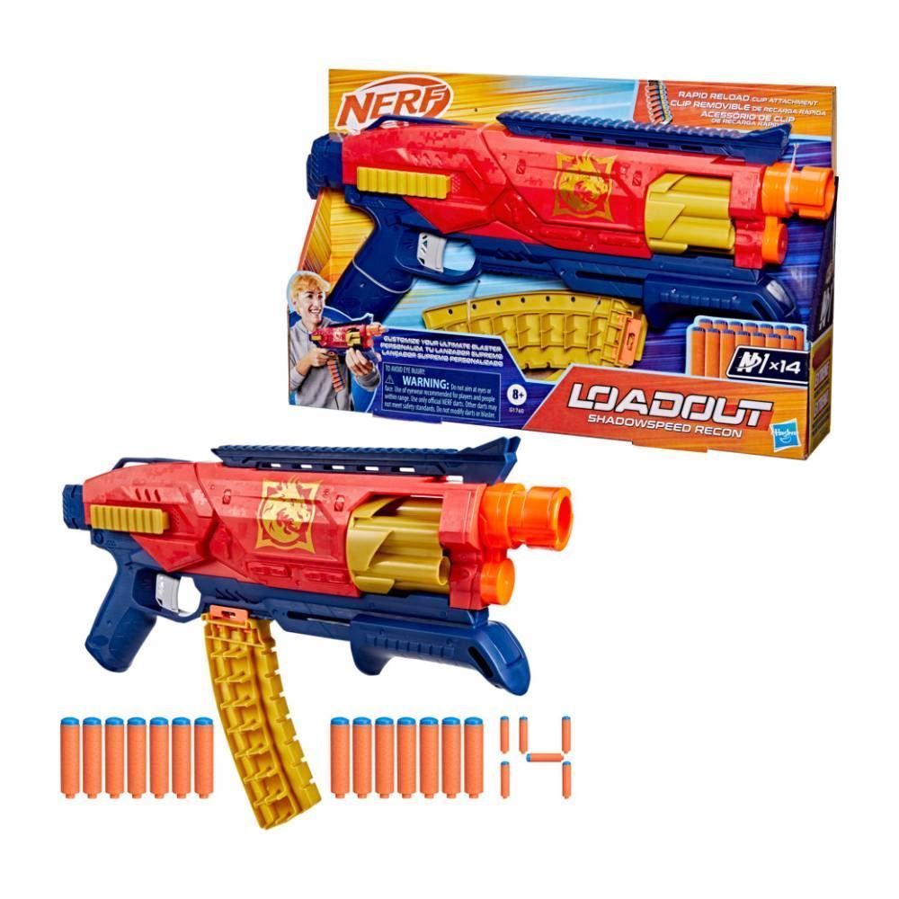 Lançador de Dardos Loadout Shadowspeed Recon Nerf Hasbro - G1760