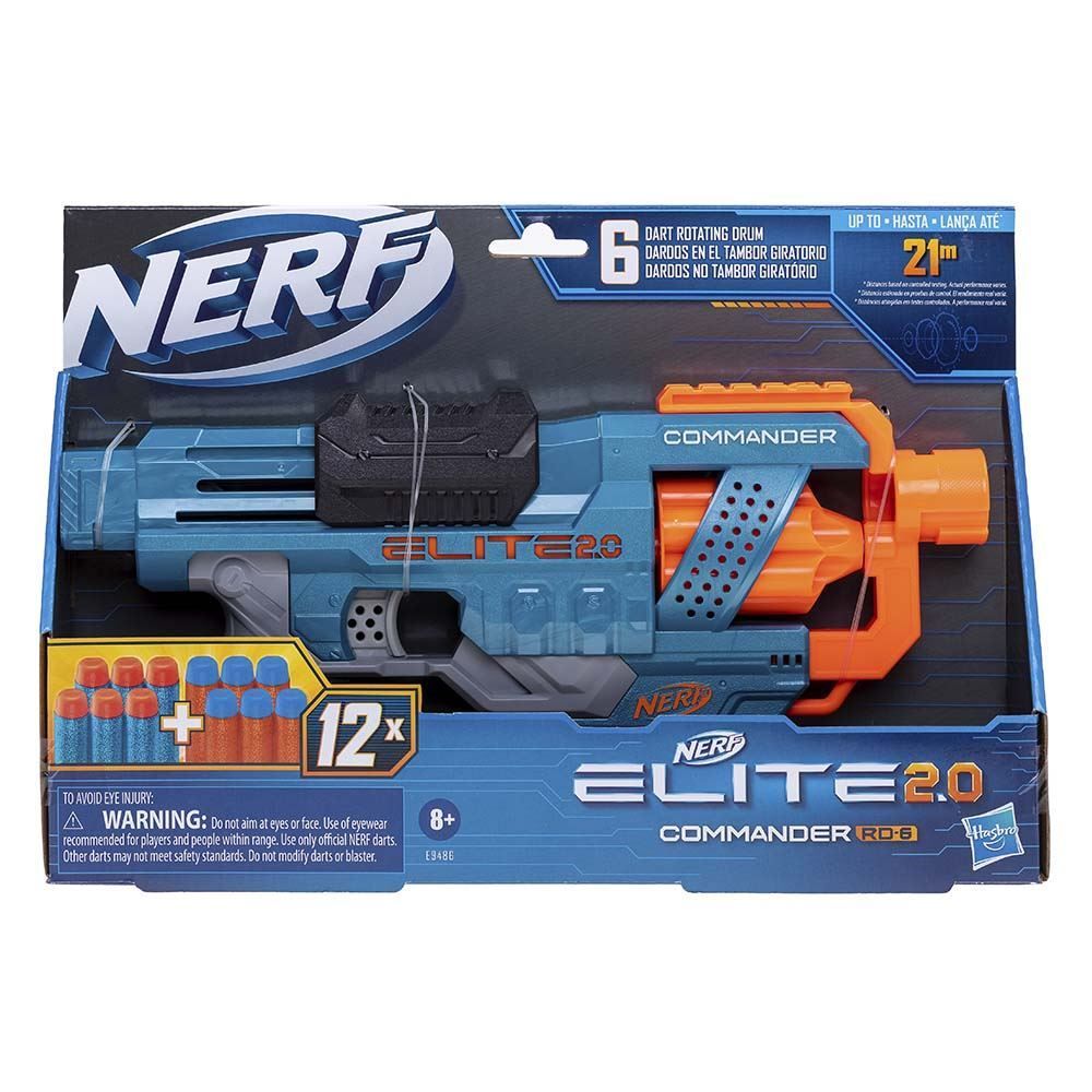 Lançador De Dardos Nerf Elite 2.0 Commander Rd-6 Hasbro - E9486