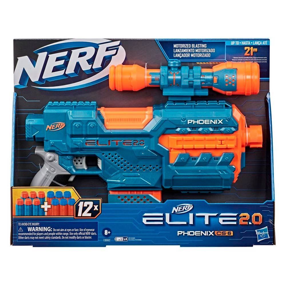 Lançador De Dardos Nerf Elite 2.0 Phoenix Cs-6 Hasbro - E9962
