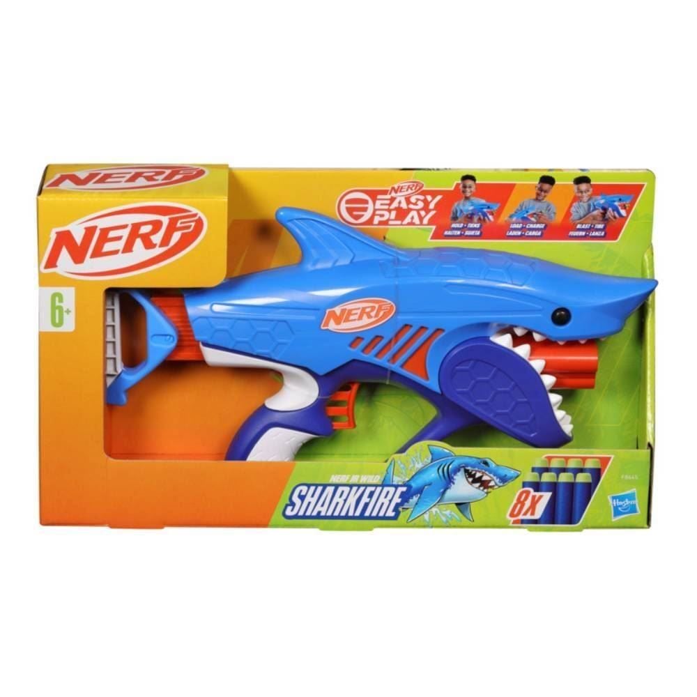 Lançador De Dardos Nerf Wild Sharkfire Hasbro - F8645