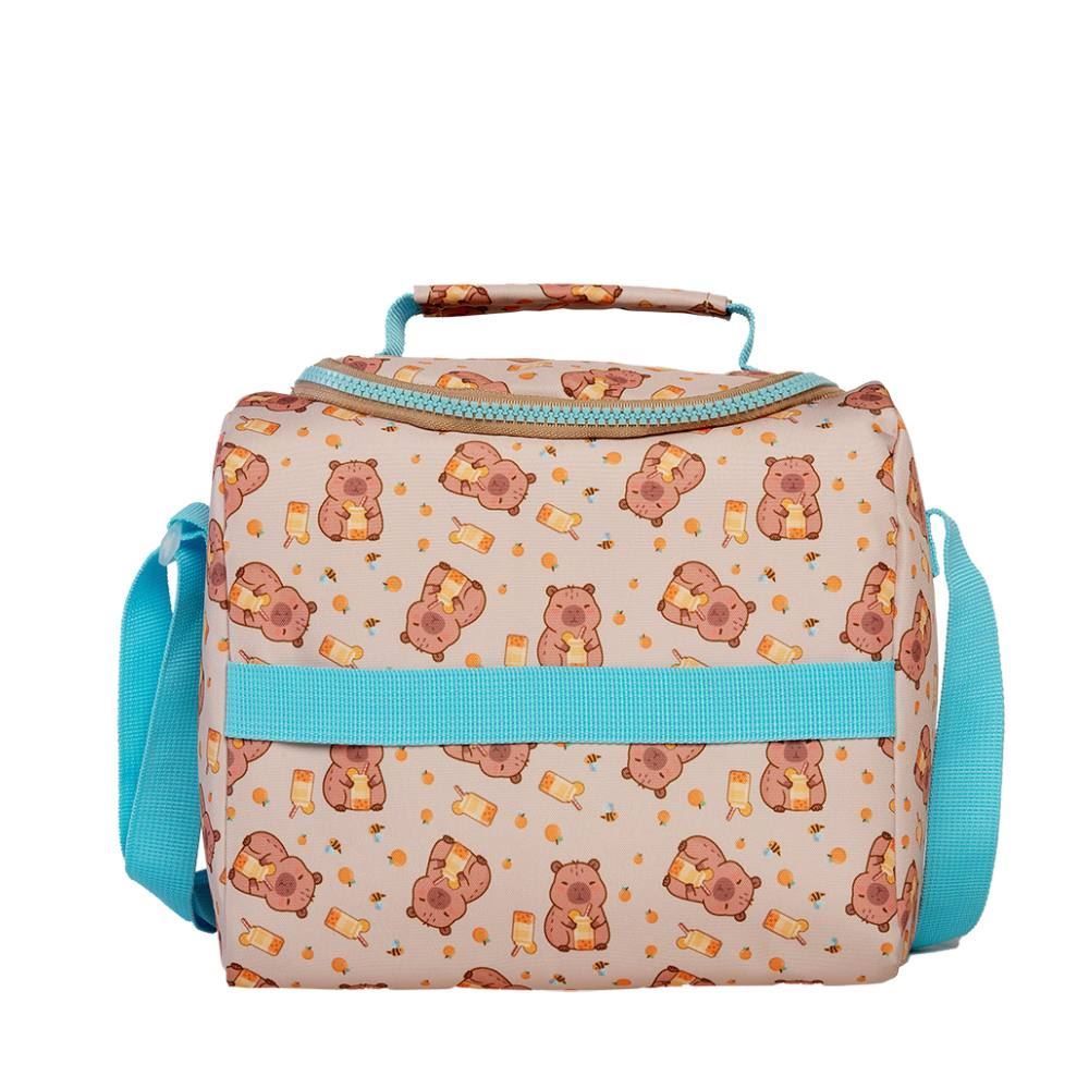 Lancheira Escolar Infantil Brownie Capivara Xeryus - Marrom