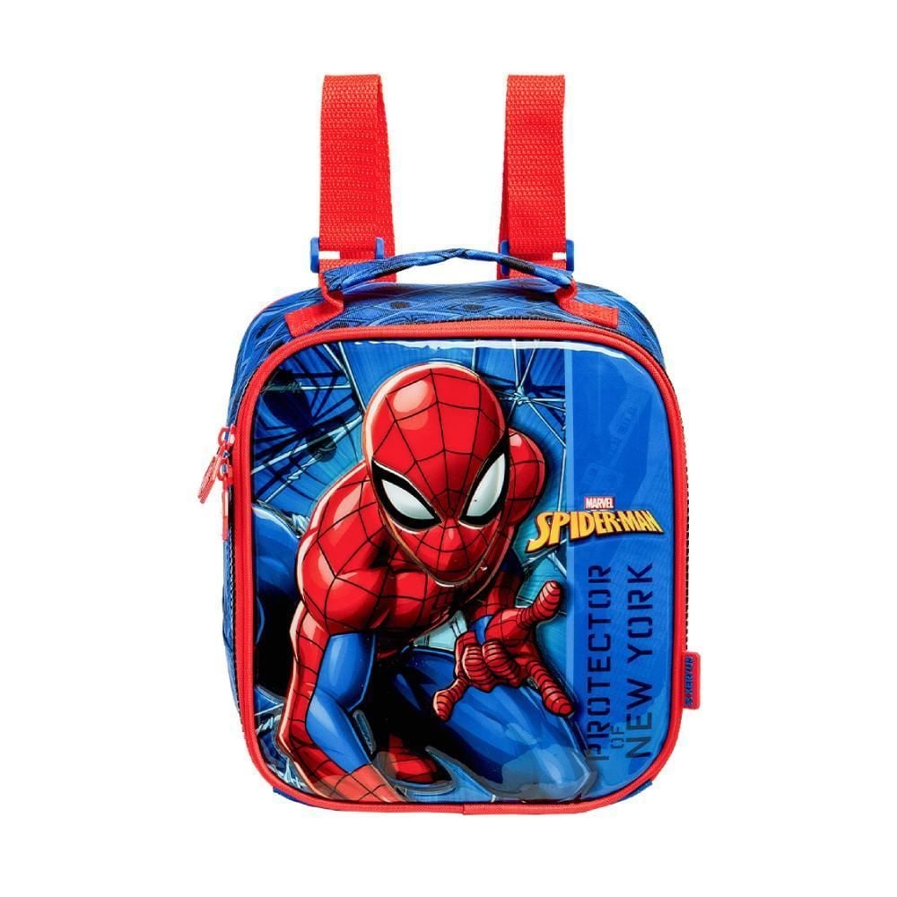 Lancheira Infantil Homem-Aranha Xeryus - Azul
