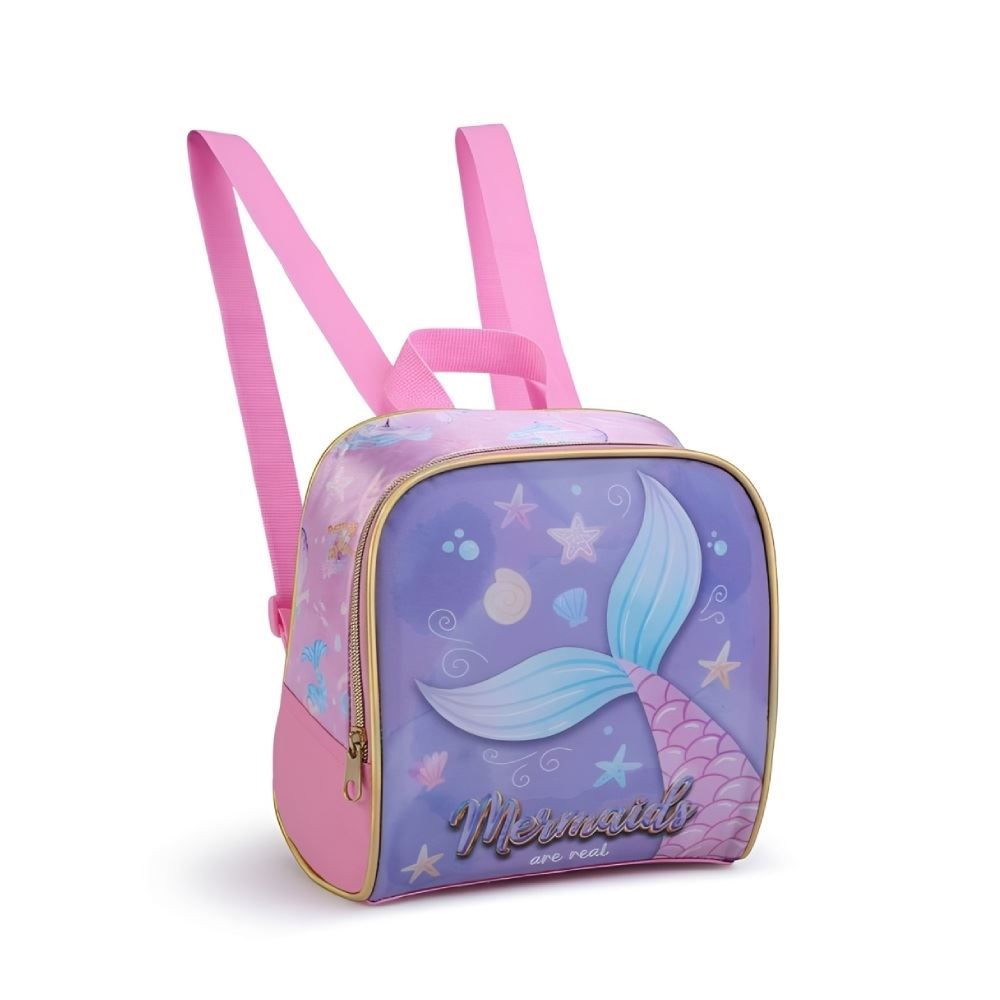 Lancheira Térmica Infantil Sereia Seanite - Rosa