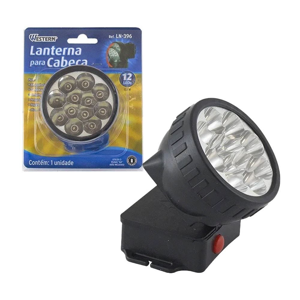 Lanterna Para Cabeça Western - Preto