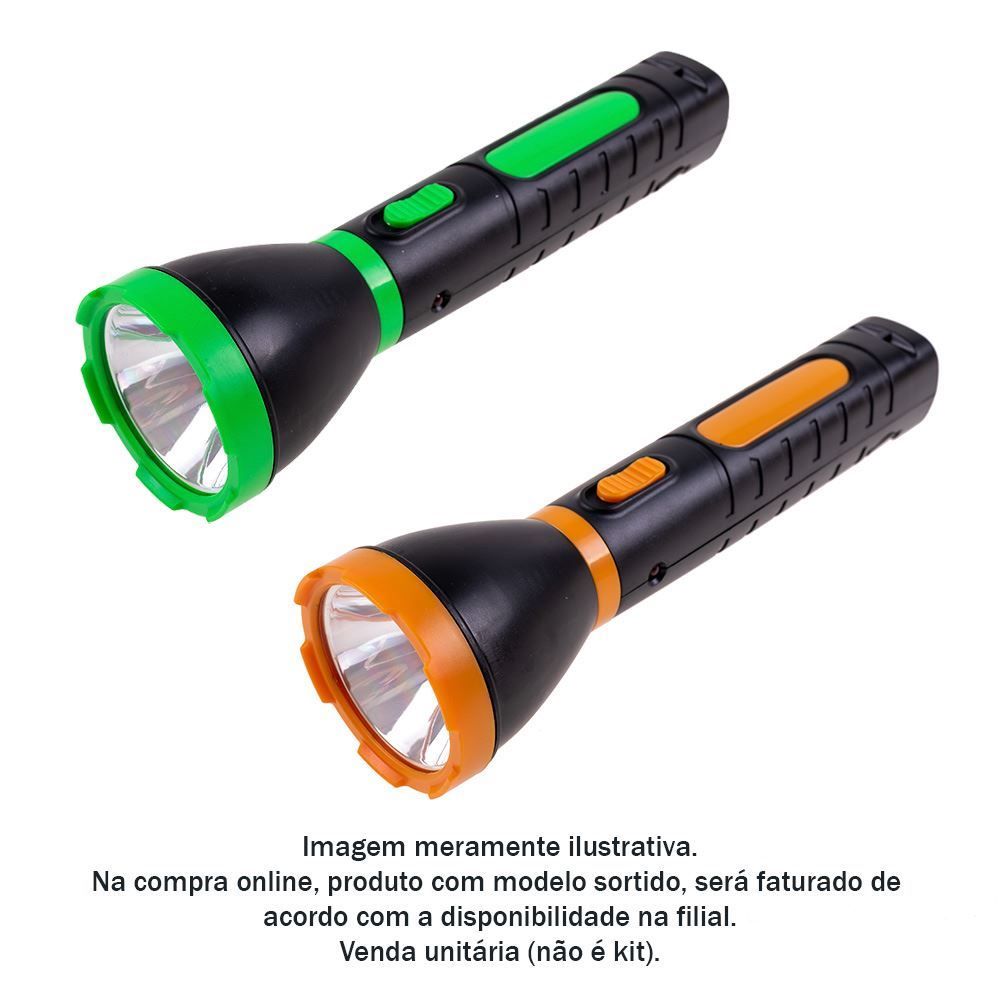 Lanterna Super Led Recarregável Meghazine Led916 - Sortido