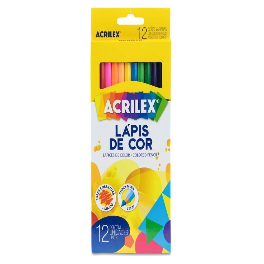 Lápis De Cor 12 Unidades Acrilex - 09692