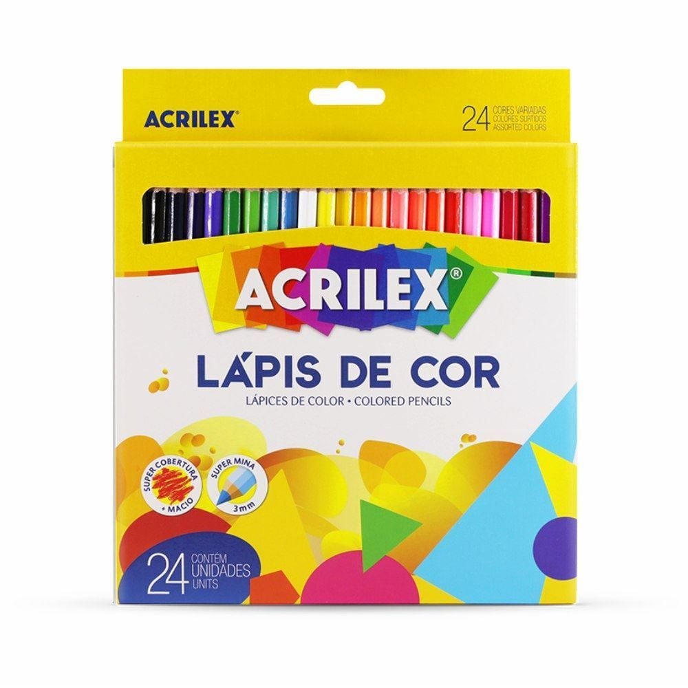 Lápis de Cor Acrilex 24 Cores - 09694
