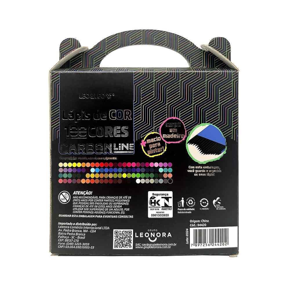 Lápis de Cor Carbon Line Leo&Leo 100 Cores - 94420