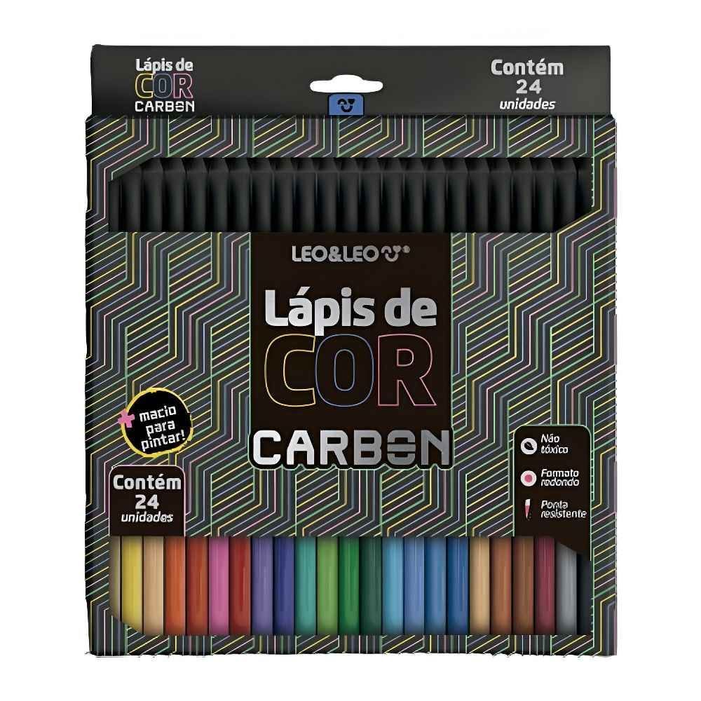 Lápis de Cor Carbon Line Leo&Leo 24 Cores - 4431