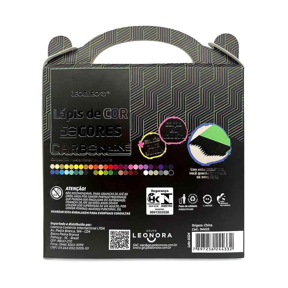 Lápis de Cor Carbon Line Leo&Leo 50 Cores - 94433