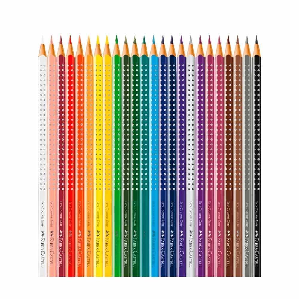 Lápis de Cor Ecológico Grip Faber-Castell - 24 Cores