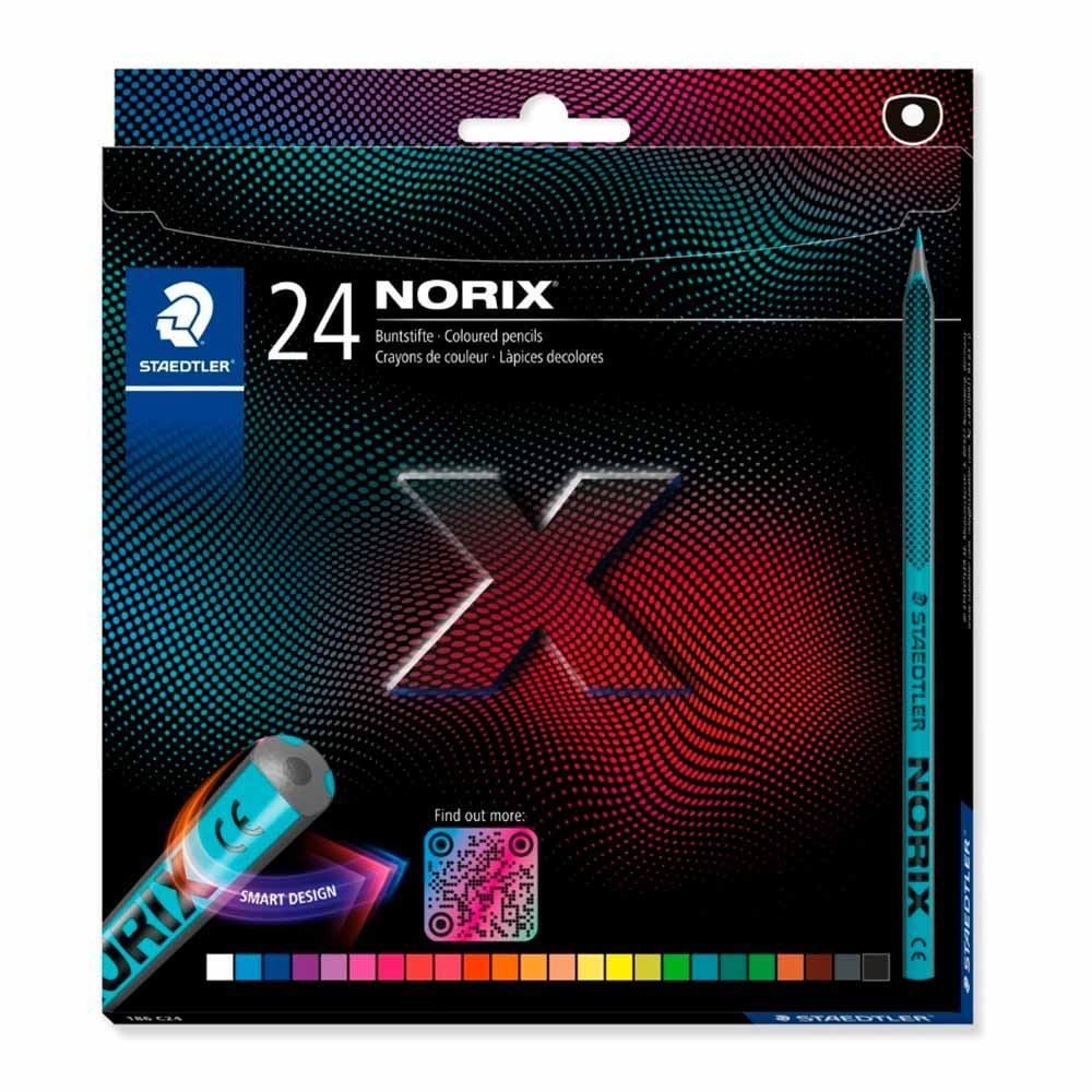 Lápis de Cor Norix Staedtler - 24 Cores