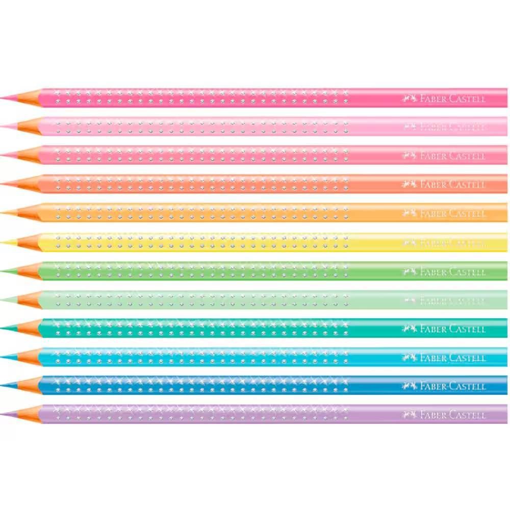 Lápis de Cor Sparkle Pastel Lata 12 Cores - 116156