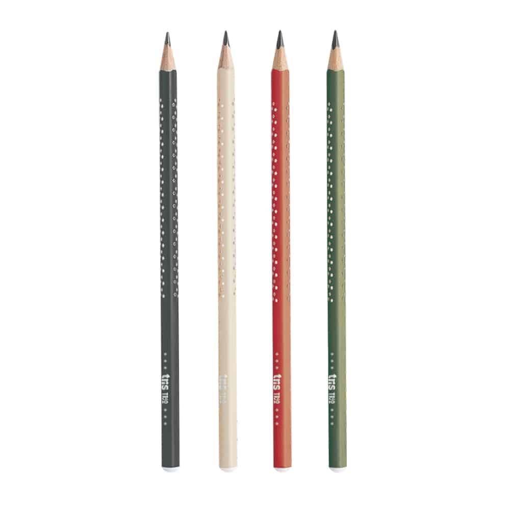 Lápis Preto Vintage Com 4 Unidades Tris - 906571