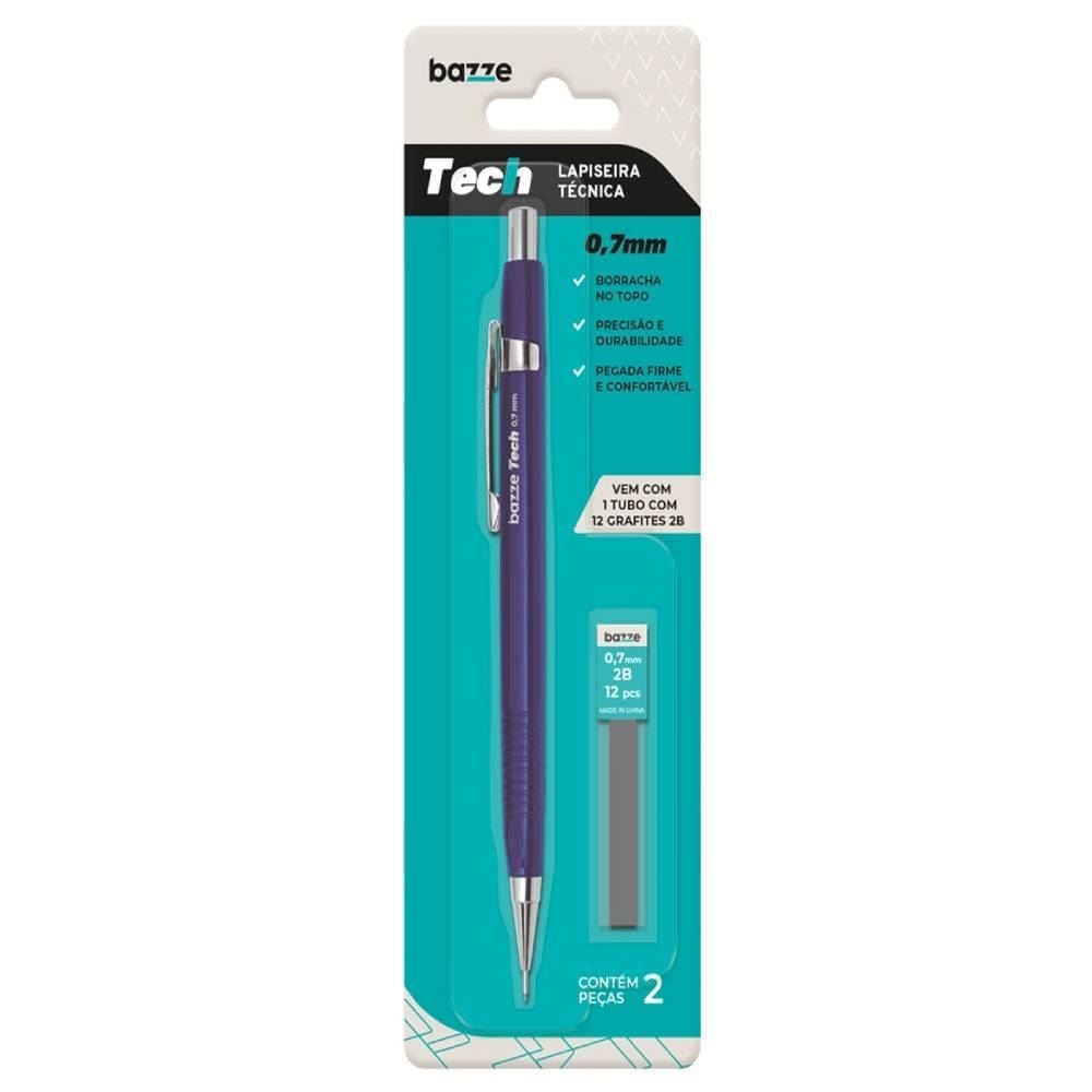 Lapiseira Tech Bazze 0.7 E Grafite - 610061
