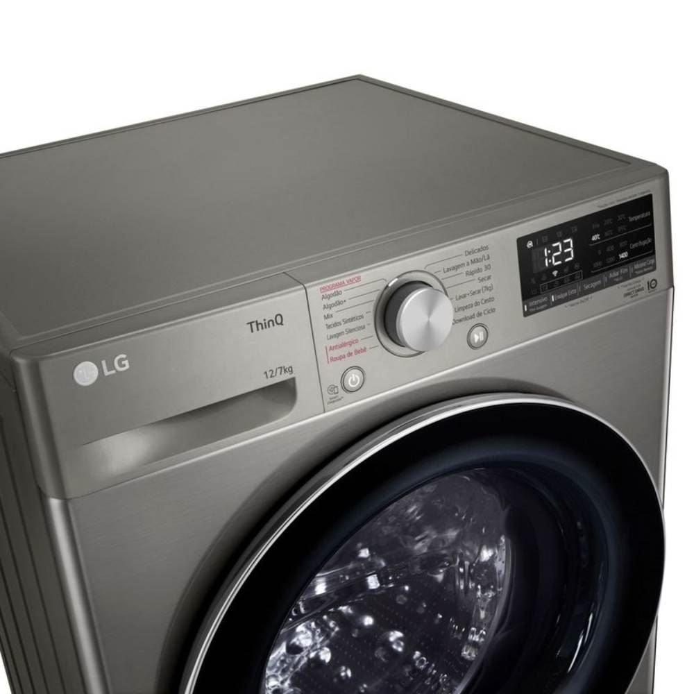 Lava e Seca LG Smart VC4 12kg Inox Look CV5012PC4
